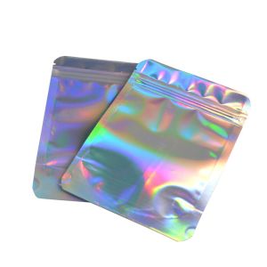 China k Stand Up Holographic Food Packing Pouches wholesale