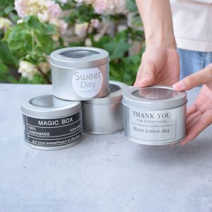 China 350ml Ice Cream Tin Cookie Containers Cylindrical OEM Aluminum Canister wholesale