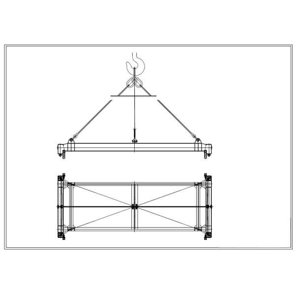 40 feet semi-auto container spreader