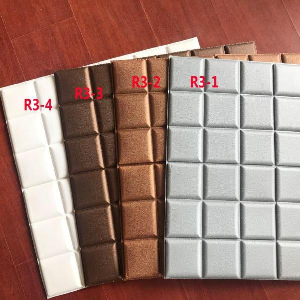 Interior Wallpaper Wood Grain PE Foam 3D Decoration Wall Coating Sticker with Anti-Static Function