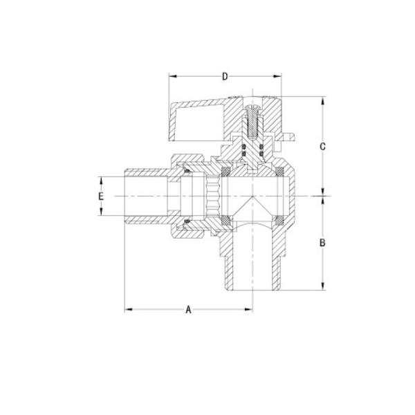 Brass Gas 1/2 Inch Male Ball Valve Nickel Plated 3/4 Threaded Ball Valve