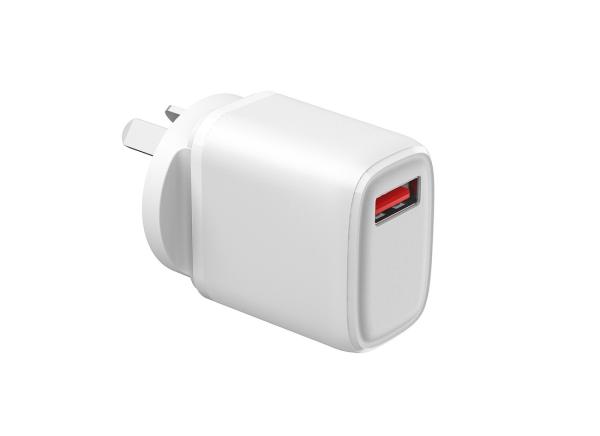 Quality 3.0 Adapter 18W Quick Charging Blocks USB Wall Plug For IPhone 15/14/13/12 for sale