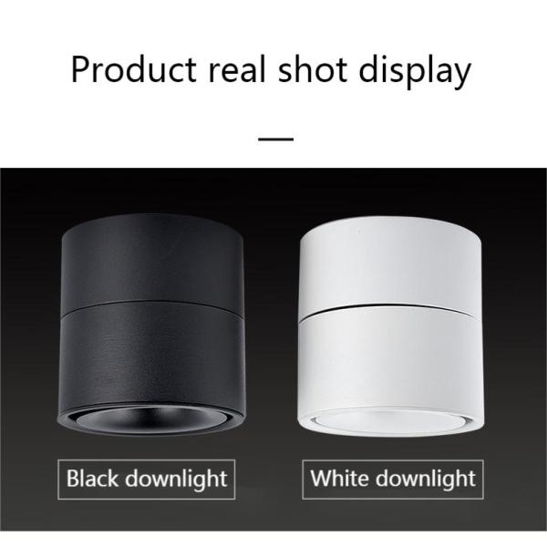 Surface Mount TUV Spotlight Commercial Track Lights 24deg Beam Angle 11cm