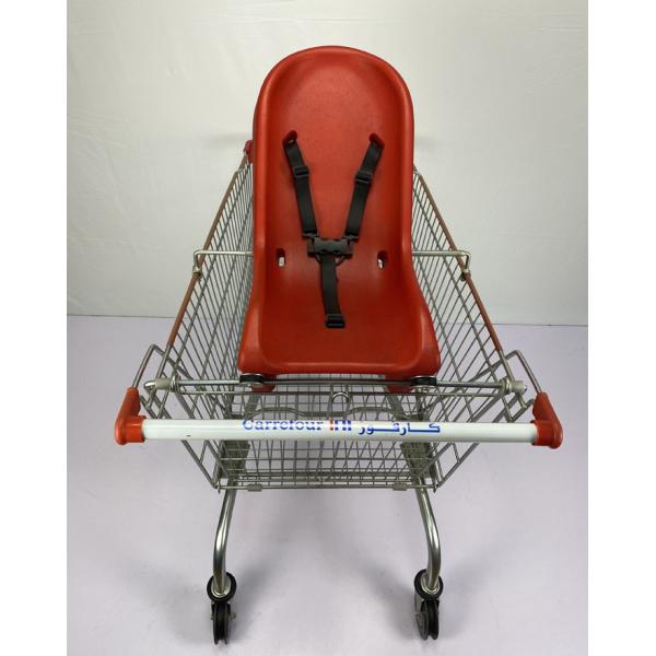 5" Wheel 240L Family Shopping Trolley Cart Q195 Steel Large Shopping Cart