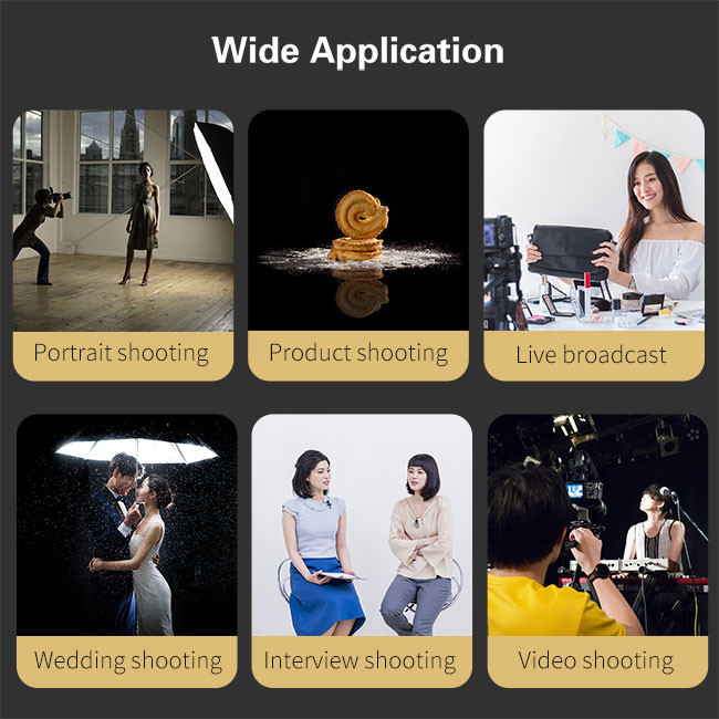 A-2200IT 200w photography photo studio lighting kit with tripod stands soft led fill light full set for live stream