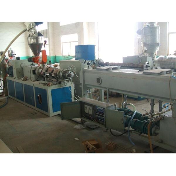 Rainwater Drainage PVC Twin Pipe Extrusion Machine , PP PE PVC Twin Pipe Production Line