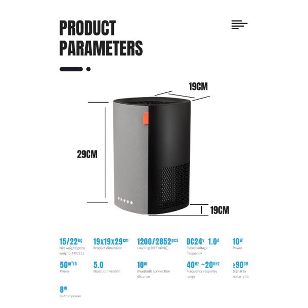 Bluetooth PM2.5 Air Filter