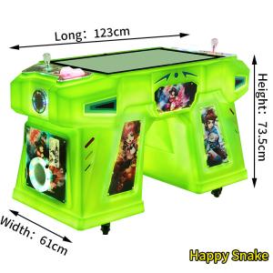 Green Coin-Op Arcade For Sale Two Person Arcade Machine Snake Game Console