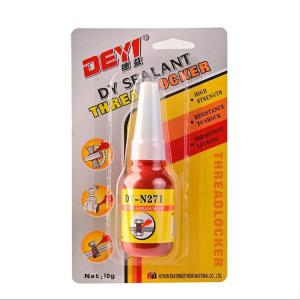 China Liquid Glue For High Temperature Red Small Bottle Pipe Sealant Thread Locking Adhesive wholesale