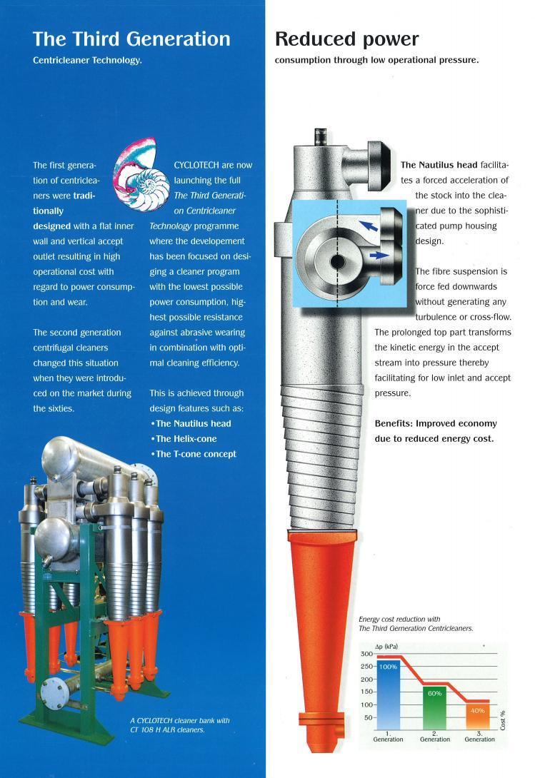 CT30 and CT60 Centricleaner System Paper Mill