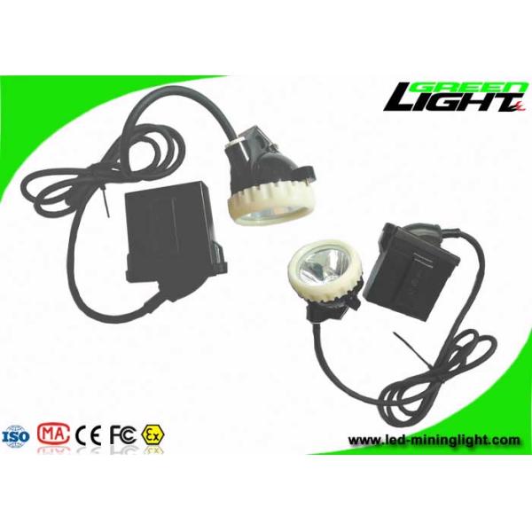IP67 Led Mining Cap Lights , Rechargeable Underground Safety Headlamps 10000lux 6.6Ah