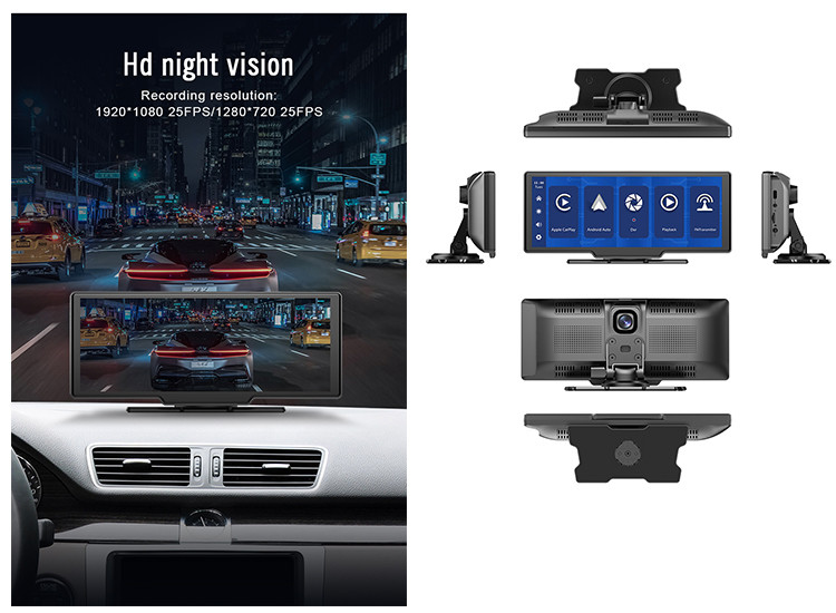 Car Navigation Android Head Unit Dash Cam Mirror Link Bluetooth