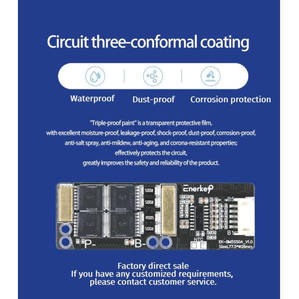 FR-4 Li-ion Battery Protection Board Ternary Lithium Battery BMS 5S For Electronic Car