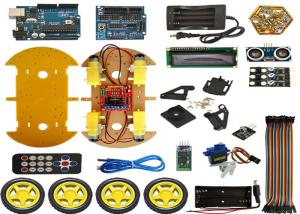 China Intelligent Bluetooth Tracking Obstacle Avoidance Robot Smart Car with LCD wholesale
