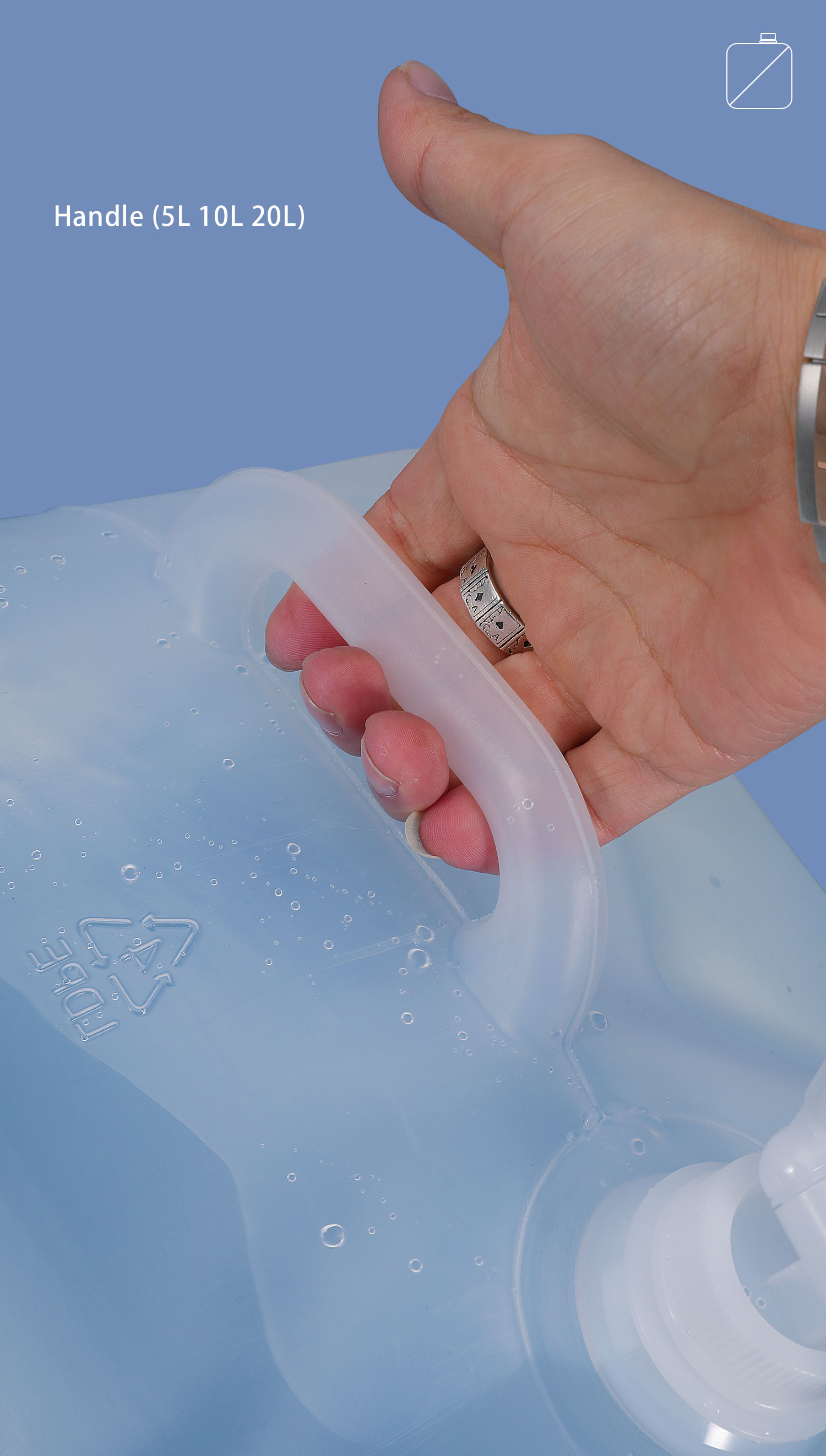 Custom Size Accepted LDPE Collapsible Water Container for Easy Storage and Transport