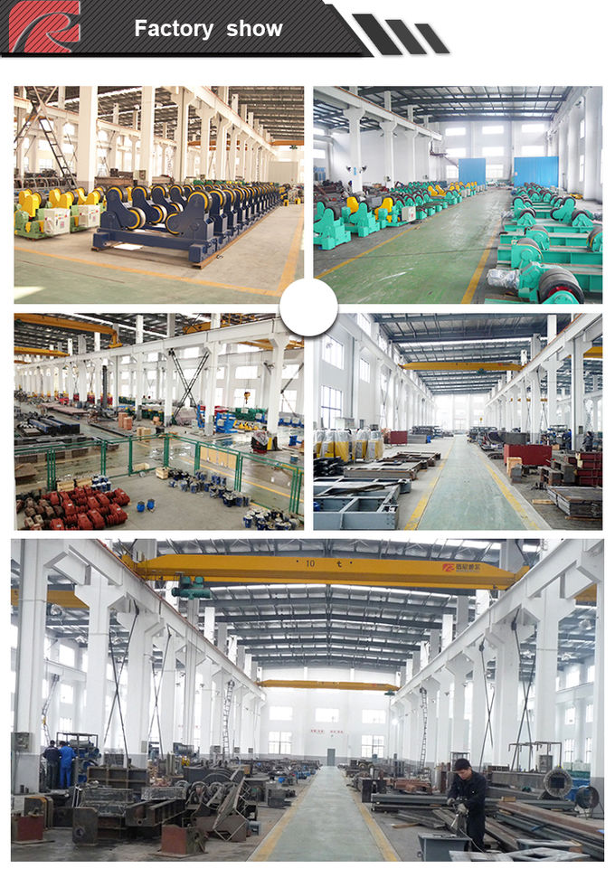 Rubber Tyre Fixed Turning Roller Bed 60t Tank Vessel Conventional Welding Rotator 1