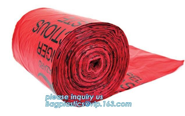 LDPE biohazard waste bin bags disposable medical autoclave bags, biohazard specimen bag plastic adhesive flat bag, bagea