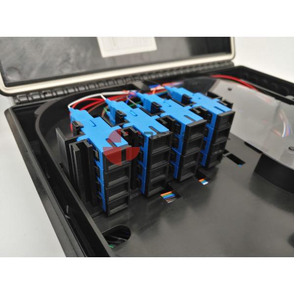Black Fiber Optic Splitter Box 2 In 16 Out Optical Splitter Termination Box