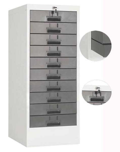 Quality RAL Color Assembled Small 10 Drawer Filing Cabinet for sale