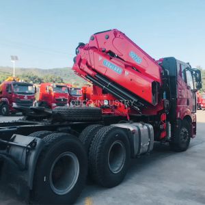 China 20t Knuckle And Telescopic Boom Lorry Mounted Crane wholesale
