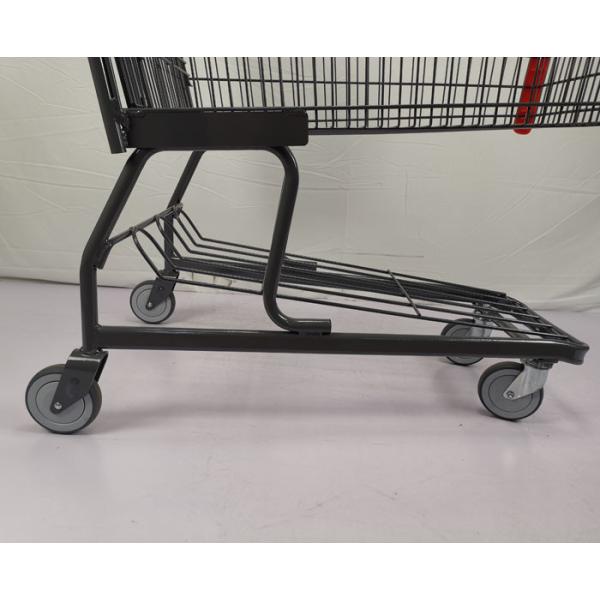 Customizable 125L Grocery Shopping Trolley Q195 Steel Large Shopping Cart