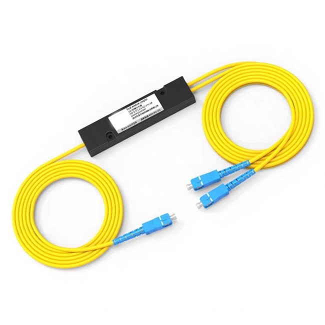 Lightweight ABS 1x2 Plc Splitter Environment Stable With Low Return Loss