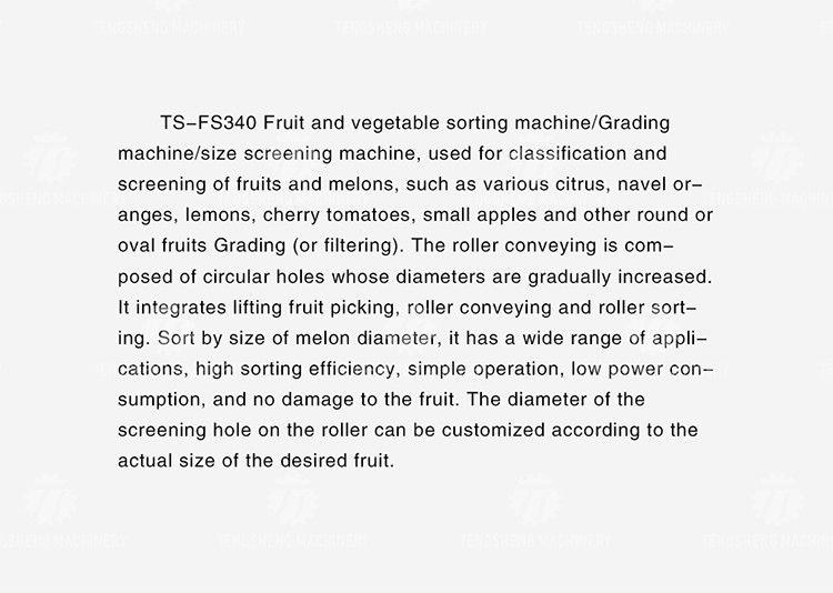 280KG Lemon screening and grading machine special stainless steel roller fruit sorting machine fruit sorting machine