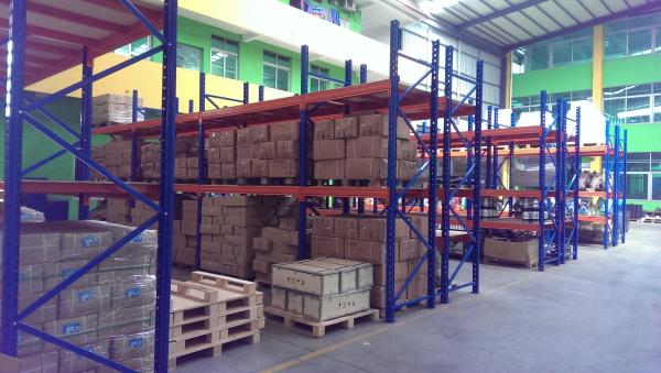 Quality steel Heavy duty shelf rack for Logistic central , warehouse Racking system for sale