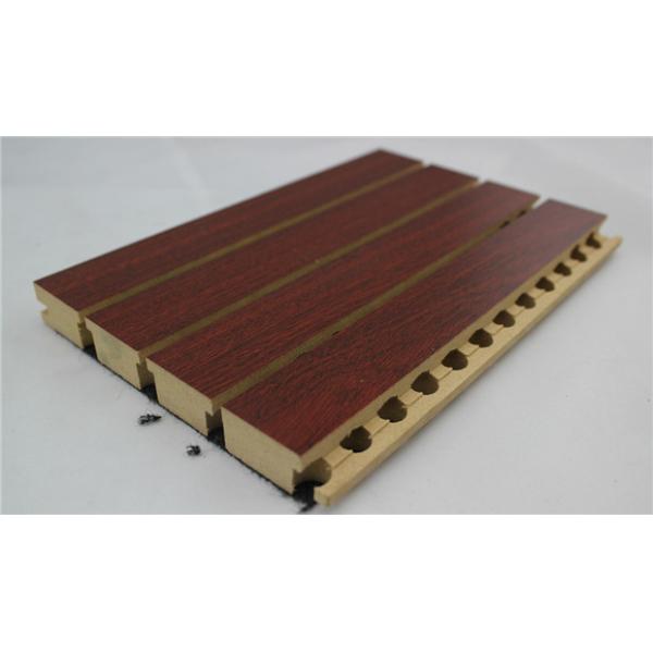 MDF Wooden Grooved Acoustic Panel Noise Reduction ASTM Fireproof Material