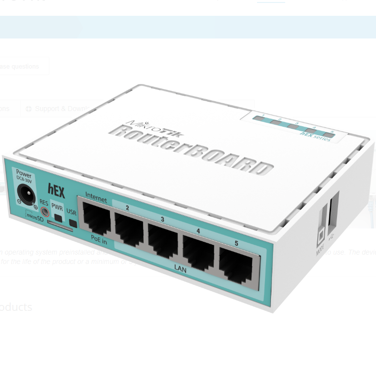 RB750Gr3 5xGigabit Ethernet Dual Core 880MHz CPU 256MB RAM USB RouterOS L4 Router