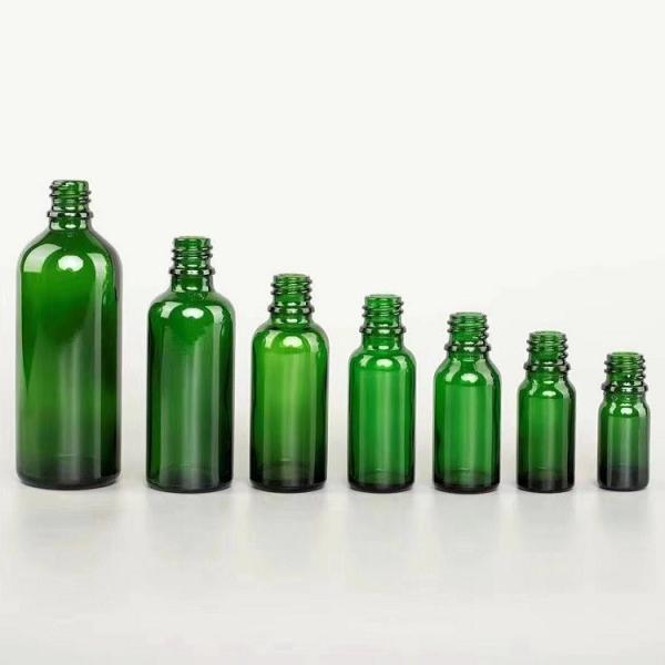 Multiscene Green Essential Oil Glass Bottles Odorless 5ml 15ml 100ml
