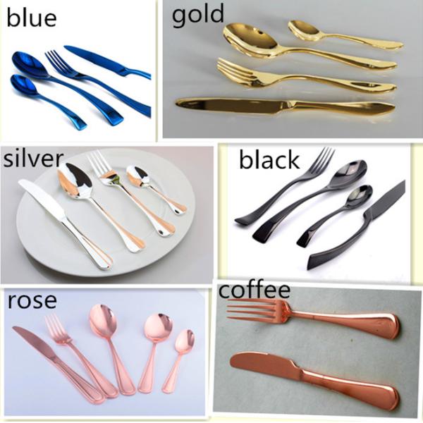 High quality Stainless steel gold cutlery/wedding flatware/tableware/dinnerware set