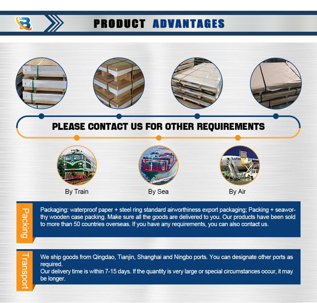 304/304L/316/409/410/904L/2205/2507 Stainless Steel Plate/Stainless Steel Sheet