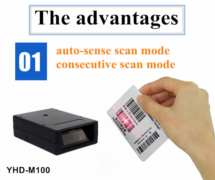 1D CCD Embedded Barcode Scanner Module For Inventory Kiosk Machine YHD-M100C