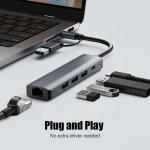 12-In-1 Multiport Adaptor USB C Hub Docking Station With USB 3.1 Interface And