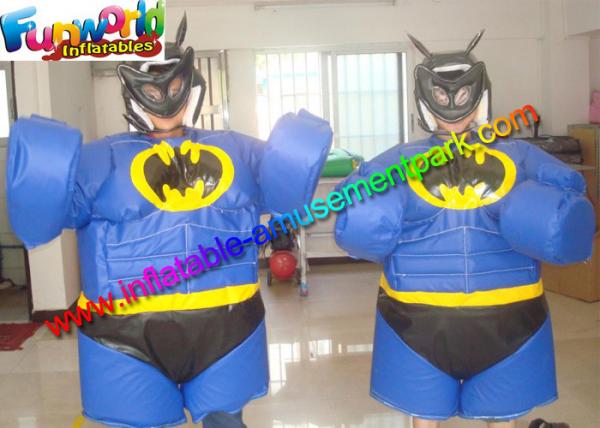 Quality Batman Dress Up Games Clothes / Blow Up Sumo Suits With Air Mat for sale