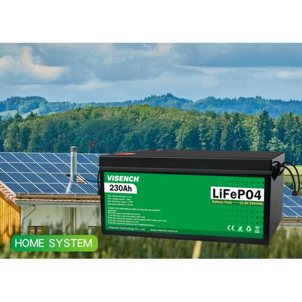 Visench Deep Cycle Storage Energy System 12V 230Ah LiFePO4 Rechargeable Lithium iron Phosphate Battery