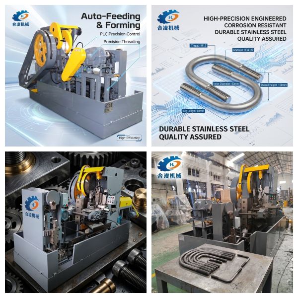 Energy Saving Automatic U Bolt Forming Machine with Integrated Feeding System | U Bolt Manufacturing Equipment