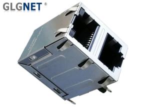 China 1000 Base T RJ45 Multiple Port Connectors 2 X 1 Stacked IEEE 802.3ab Standards wholesale