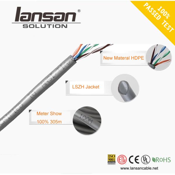 1/0.50mm Condutor Cat5e Lan Cable LSZH PVC 24Awg Utp SFTP
