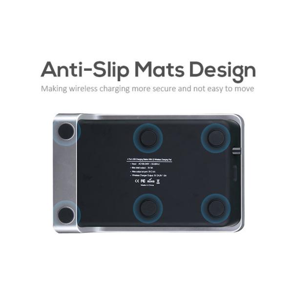 5 In 1 45W Type C USB QC QI Wireless Charging Station