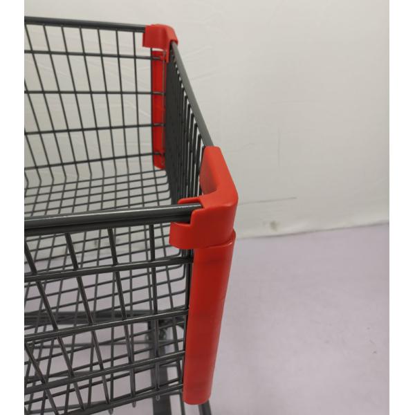 Customizable 125L Grocery Shopping Trolley Q195 Steel Large Shopping Cart
