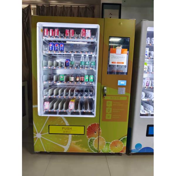 Touch Screen Snack And Soda Combo Vending Machine With Elevator
