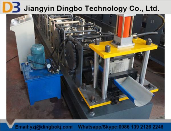 Quality Customized Half Round Gutter Roll Forming Machine For Making Rainwater Gutter for sale