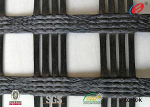 China Polyester  Geogrid Reinforcing Fabric Retaining Wall Material Bitumen Coating wholesale