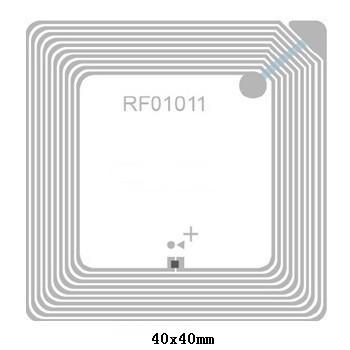 Quality 45x45mm HF NFC Wet Rfid Inlay PET Material For Paper Card / Key Fob for sale