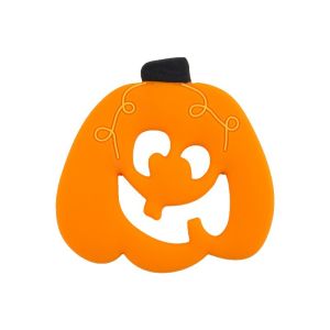 China Custom Silicone Baby Teether With Halloween Ghost Gingerbread Man Shape wholesale