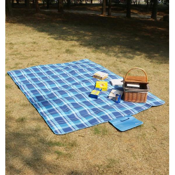 Anti Sand Washable Soft Velvet Packable Picnic Blanket PEVA Bottom