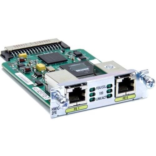 Quality High Speed WIC SPA Card Interface Cisco HWIC-2FE 2 Port Fast Ethernet for sale