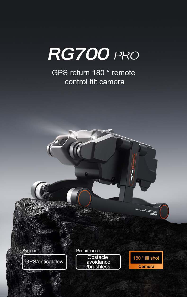 20*14*9cm Rg700 Pro Drone 4k Gps 8k Hd Dual Camera Fpv Professional Aerial Photography Uav Brushless Motor Quadcopter Toys